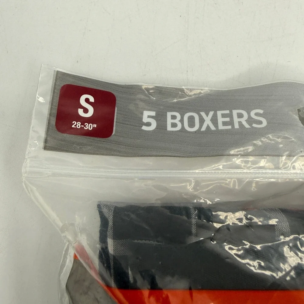 Hanes Ultimate Boxers Mens Small Multicolor 5-Pack Tagless Plaid 798BP5